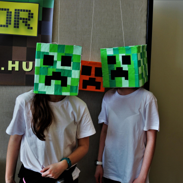 Minecraft a Móricz Zsigmond Könyvtárban (fotó: Gamers for Gamers)